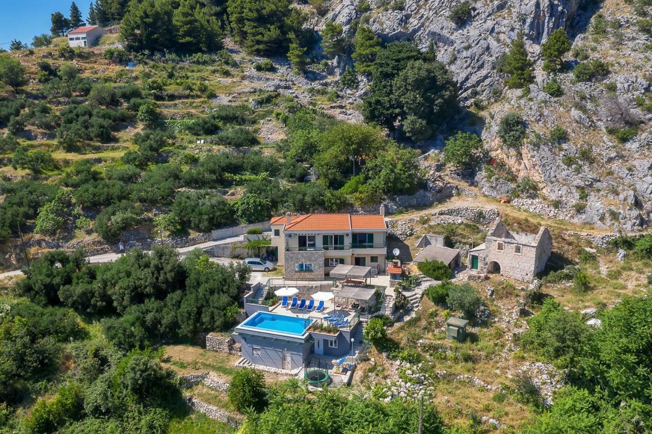 Villa Makar,Heated Pool,Gym,Grill,Seaview Makarská Exteriér fotografie
