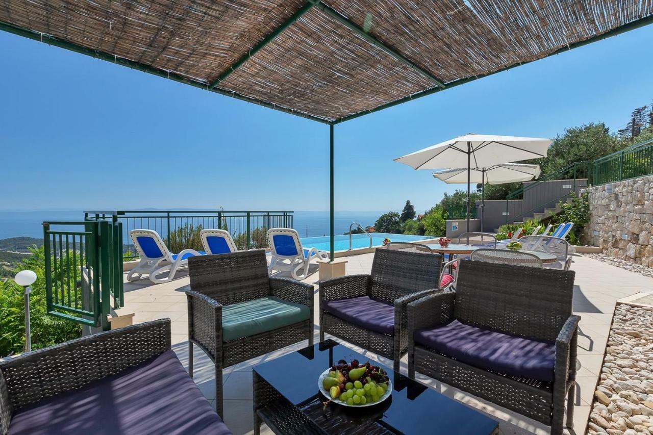 Villa Makar,Heated Pool,Gym,Grill,Seaview Makarská Exteriér fotografie