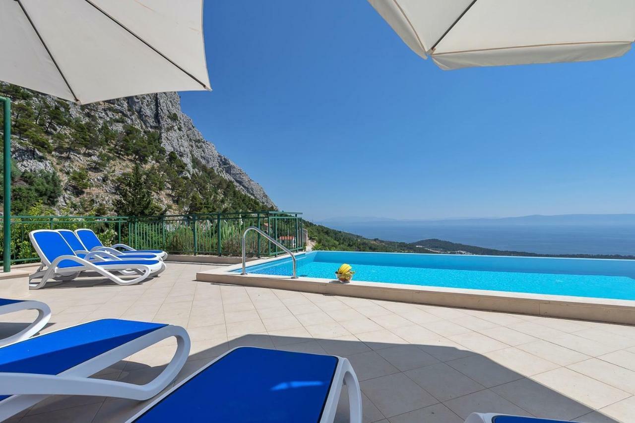 Villa Makar,Heated Pool,Gym,Grill,Seaview Makarská Exteriér fotografie