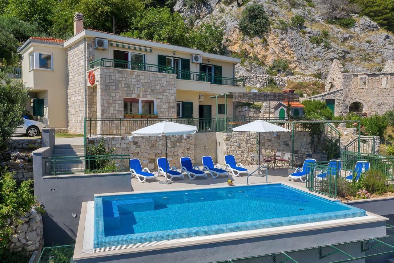 Villa Makar,Heated Pool,Gym,Grill,Seaview Makarská Exteriér fotografie