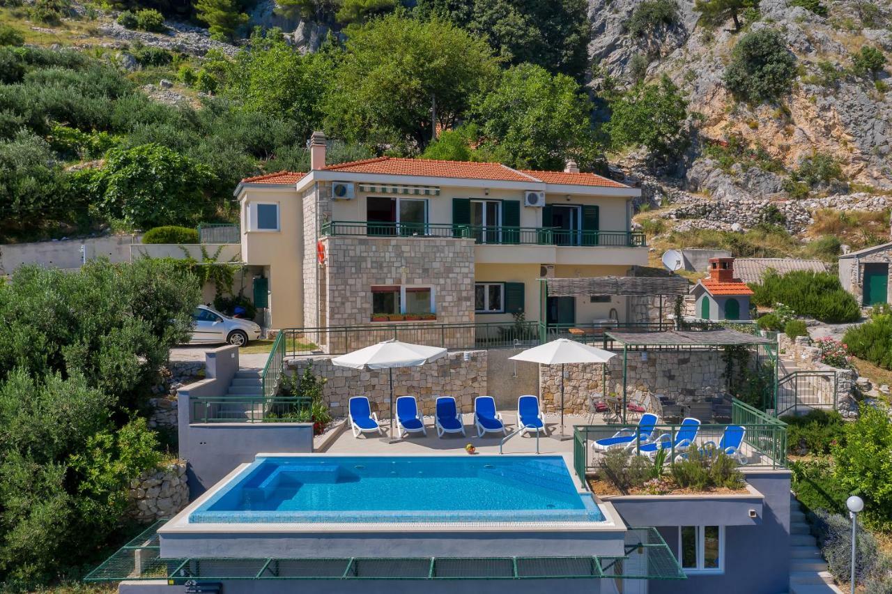 Villa Makar,Heated Pool,Gym,Grill,Seaview Makarská Exteriér fotografie
